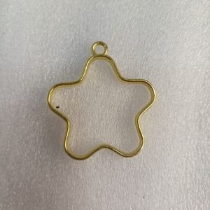 Star Shape Gold Open Bezel Pendant Frame Charms for UV Resin & Epoxy Jewelry Making